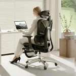 FLEXISPOT ErgoX Premium Ergonomic Office Chair Black-FT Adjustable Armrests Dynamic Lumbar Support Recline &amp Tilt Func (New)