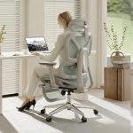 FLEXISPOT ErgoX Premium Ergonomic Office Chair Blue-FT Adjustable Armrests Dynamic Lumbar Support Recline Tilt Funct (New)