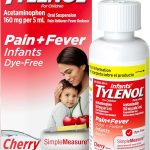 Infants' Tylenol Acetaminophen Oral Suspension Dye-Free Cherry 2 fl oz Free of Alcohol Aspirin and Ibuprofen Pain (New)
