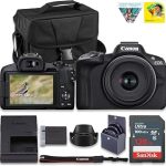 Canon EOS R50 Mirrorless Camera Kit APS-C RF Camera with 18-45mm Lens 4K Video Dual Pixel AF II Vari-Angle Touchscre (New)