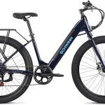 Schwinn Parkwood Electric Hybrid Bike 350W Hub Motor 27-Inch Wheel Adult Bicycle Blue (New)