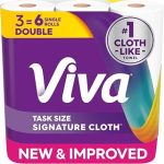 Viva Signature Cloth Paper Towels 3 Double Rolls 86 Sheets per Roll (New)
