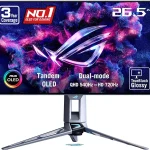 ASUS ROG PG27AQWP-W 27 Inch 1440p 540Hz Tandem OLED Gaming Monitor Dual Mode FHD 720Hz TrueBlack Glossy Neo Proximity (New)