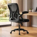 SONGMICS Ergonomic Mesh Office Chair with Adjustable Lumbar Support Computer Desk Chair Low Back 90-105Â° Tilt Functio (New)