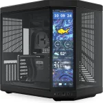 HYTE Y70 Touch Infinite Modern Aesthetic Gaming PC Case - Integrated 25K LCD Touchscreen Screen Display - Dual Chamber AT (New)