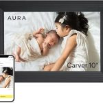 Aura Digital HD Picture Frame Best Frame for Gifting 10" Carver Black (New)
