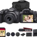 Canon EOS R10 Mirrorless Camera with 18-45mm Lens 5331C009 Bundle For Beginner Photographers Vloggers 24.2MP APS-C (New)