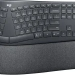 Logitech Ergo K860 Wireless Ergonomic Split Keyboard with Wrist Rest Curved split keyframe pillowed wrist rest Bluetoo (New)