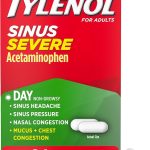 Tylenol Sinus Severe Daytime Cold &amp Flu Relief Caplets 24 Ct Pain Reliever &amp Fever Reducer Pressure and Nasal Congesti (New)