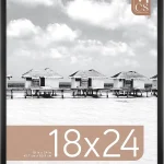 MCS Foundation Poster Frame 18x24 Black Traditional 1-Pack Foundation Collection Poster Frame For Photos &amp Art Print (New)