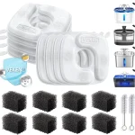 Veken Cat Water Fountain Filters F1 Series 8 Pack Replacement Filters and 8 Pack Replacement Pre-Filter Sponges Set fo (New)