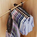 9 Hole Foldable Hanger Wardrobe Space Saving Storage Hanger for Clothes Drying (1pcs) (New)