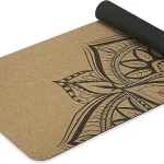 Gaiam Cork Yoga Exercise Mat Natural Sustainable Cork Resists Sweat and Odors Non-Slip TPE Backing Prevents Slipping (New)