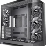 HYXN H2 2026 HYXN ATX PC Case Pre-Installed 8 No ARGB Fans 6X140mm2X120mm Large Dual-Chamber ATX Mid-Tower Airflow (New)