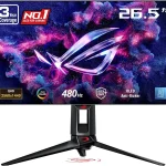 ASUS ROG PG27AQDP 27 Inch 1440p 480Hz OLED Gaming Monitor Custom Heatsink 003ms G-SYNC Compatible WOLED DisplayHDR (New)
