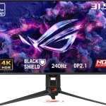 ASUS ROG PG32UCDM3 32 Inch 4K 240Hz Tandem OLED Gaming Monitor OLED Care Pro Display HDR 500 G-SYNC Compatible USB-C (New)