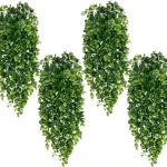 Waipfaru 4Pcs Fake Hanging Plants 27FT Fake Plants Fake Vines Greenery UV Resistant Faux Outdoor Plants Ivy Vines for M (New)
