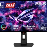 ASUS ROG XG27AQWMG 27 Inch 1440p 280Hz Tandem OLED G-SYNC Gaming Monitor TrueBlack Glossy OLED Neo Proximity Sensor 0 (New)