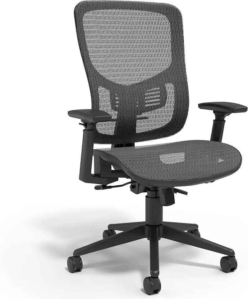 91fiyQqXj5L._AC_UL960_FMwebp_QL65_ Staples Kroy Ergonomic Mesh Task Chair Lumbar Support Adjustable Black A comfortable everyday seating option for home (New) - Image 1
