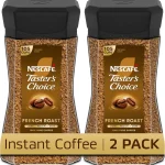 NESCAFÃ‰ Taster's Choice Instant Coffee Dark Roast Coffee French Roast 2 Jars 7 Oz Each (New)