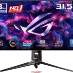ASUS ROG PG32UCDP 32 Inch 4K 240Hz OLED Gaming Monitor Dual Mode FHD 480Hz Custom Heatsink 003ms G-SYNC Compatible (New)