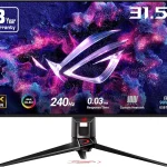 ASUS ROG PG32UCDM 32 Inch 4K 240Hz OLED Gaming Monitor QD-OLED UHD Custom Heatsink 003ms G-SYNC Compatible USB-C 90 (New)
