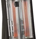 BLACK+DECKER Infrared Radiant Quartz Tower Heater BHTI06 Black 1500W Personal Space Heater with Adjustable Thermostat (New)