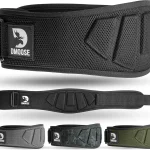 DMoose Fitness Weight Lifting Belt for Squats Deadlift &amp Intense Workout - 6&quot Adjustable Fit Auto Lock Weightlifting Belt (New)