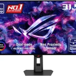 ASUS ROG XG32UCWMG 32 Inch 4K 240Hz Glossy OLED G-SYNC Gaming Monitor Dual Mode FHD 480Hz TrueBlack Glossy OLED 003m (New)