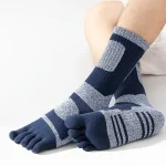 Sports Toe Socks Compression Running Socks Breathable Sweat Absorbing Comfortable Thick Endurable Outdoor Fitness (New)