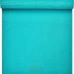 Gaiam Essentials 1/4&quot Thin 6mm Yoga &amp Pilates Fitness &amp Exercise Mat with Easy-Cinch Carrier Strap Cusion Support For F (New)