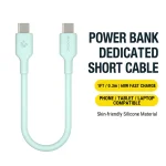 1FT 0.3M USB Type C Short Cable For Power Bank PD 60W Fast (New)