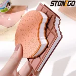STONEGO Creative Chocolate Cookies Shape Note Book Students Cartoon Cute Tearable Handwritten Memo (New)