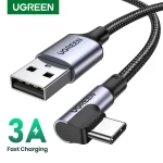 Ugreen USB C Cable for Samsung S9 S10 Plus Quick Charge 3 Right (New)