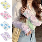 Sports Ice Arm Summer Printed Half Finger Gloves UV Sun Protection Cuff Cover (New)