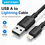 Vention Lightning Cable 2.4A iPhone 14 13 12 11 (New)