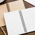 STONEGO Soft Cover Spiral Notebook Natural Environmentally Blank Sketch Book Pad Notepad Unlined (New)