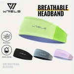 WRELS Anti Slip Sports Headband Sweat Absorbing Headband Breathable Fitness Running Hair Band Quick (New)