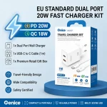 For Samsung Charging Kit Dual Port Portable Charger USB A Type C PD (New)