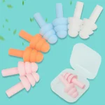 Silicone Ear Plugs Insulation Ear Protection Earplugs Anti Noise (New)