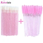 Disposable Lip Brushes Eyelash Mascara Wands 2 In 1 Bundle Sale Lipstick Cotton (New)