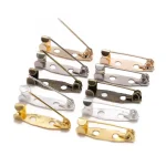 50 lot 15 20 25 35 40 mm Brooch Clip Base Pins Safety Pins (New)