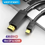 Vention Mini DisplayPort to HDMI Cable 4K Thunderbolt to HDMI (New)