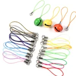 20 100 Lanyard Lariat Cord Lobster Clasp Rope Christmas Bell Keychain Hooks Mobile phone (New)
