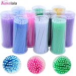 100 Bottle Eyelash Extension Micro Cleaning Swabs In Case Lash Lift Glue Remover Applicators (New)