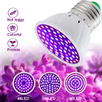 Led Grow Bulb 220V E27 60 80LEDs Full Spectrum LED Plant Greenhouse Hydroponic (New)