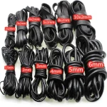 2Meter Genuine Cow Leather Cords Round Flat Leather Strap String Rope for DIY (New)
