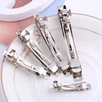 10 French Barrette Style Spring Hair Clips Base Automatic Clip Blank Width Setting (New)