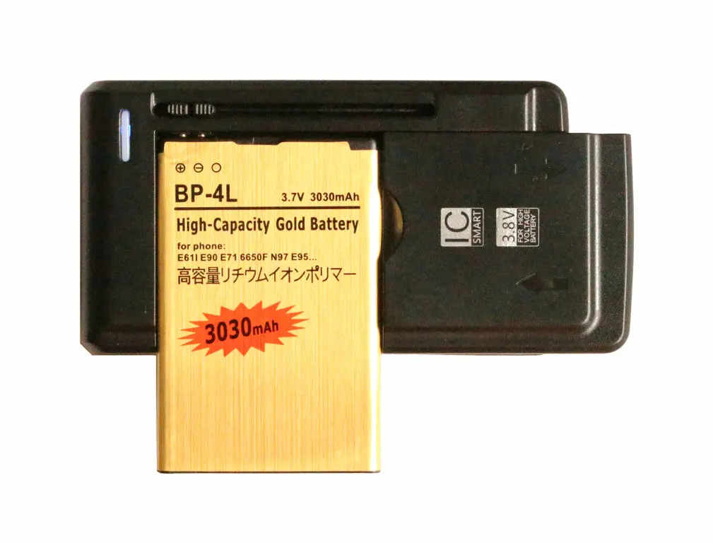 HTB1CzY1ixPI8KJjSspoq6x6MFXaI Ciszean 3030mAh BP-4L Gold Replacement Battery Universal Charger For (New) - Image 1