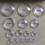 1Packs 6 8 10 12 16 20 25 60mm Round Clear Glass Cabochon (New)